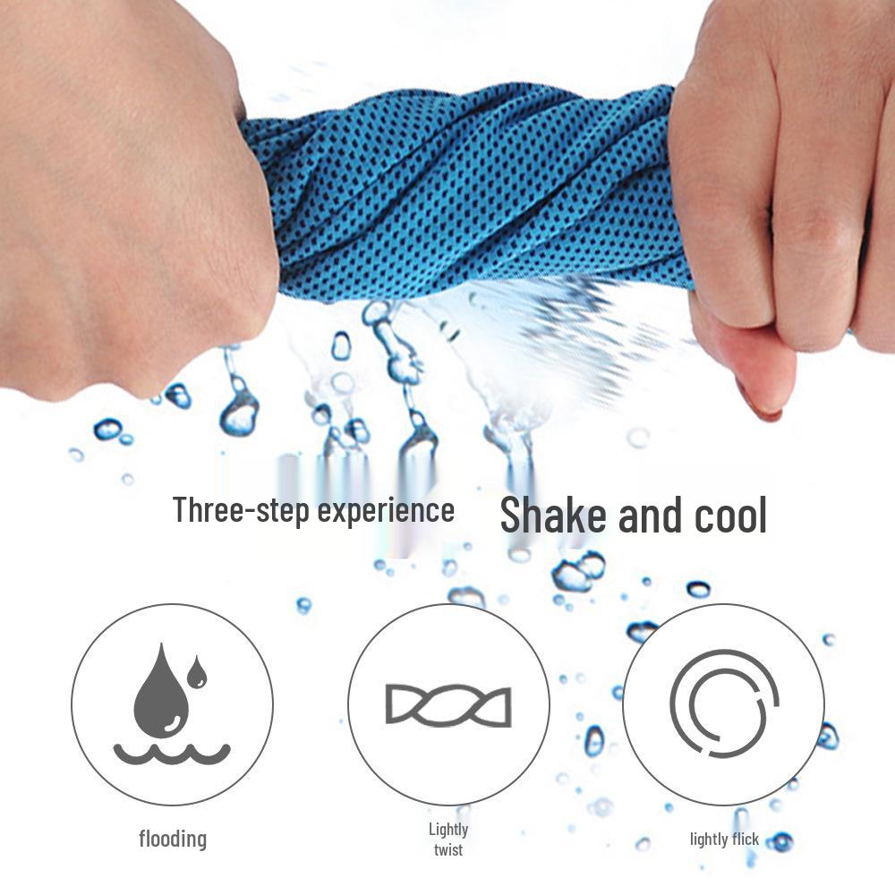 Outdoor Quick-Dry Ice-Cooling Sports Towel – Lightweight, Sweat-Wicking, Customizable Cold-Feel Towel