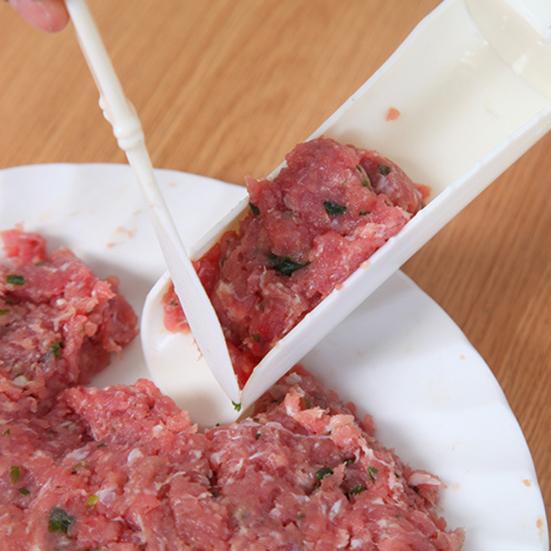 1 Set Meatball Maker Sub-section Design Labor-saving Anti-slid Handle Rice Ball Maker for Kitchen