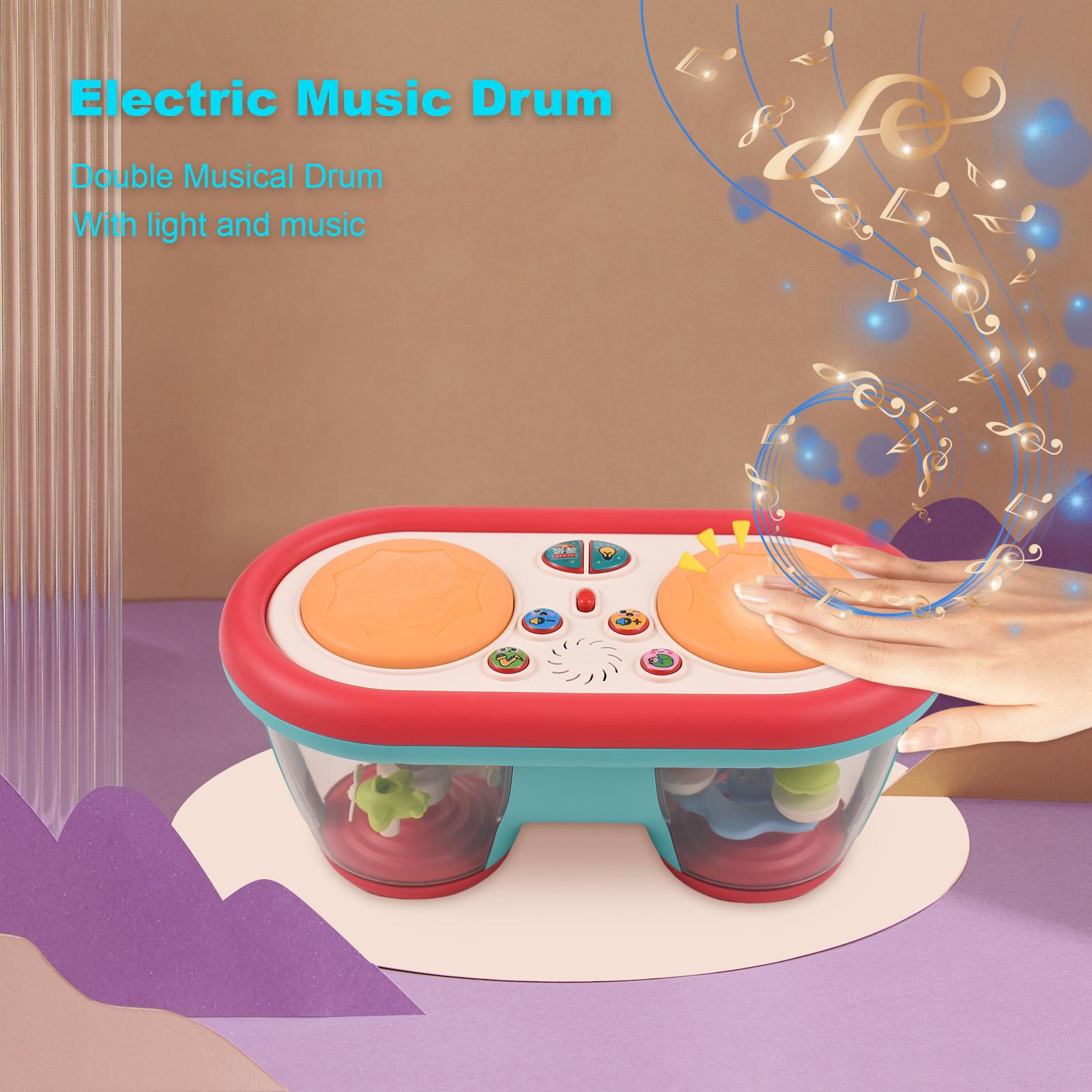 

Электрический музыкальный барабан, меняющий цвет, ночник, барабанный проектор, подарки на день рождения, музыкальные инструменты с White Green