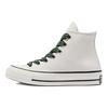 Chuck 70 High Wordmark Ribbon Laces Unisex Sneakers White Egret Treeline A01802C