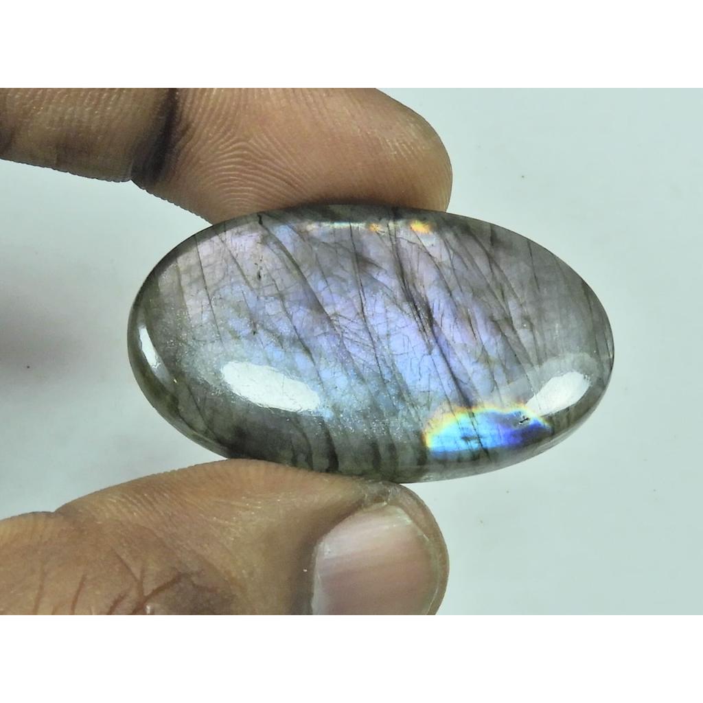 22X39X05MM Natural Purple Spectrolite Labradorite Oval Cabochon Gemstone G-50