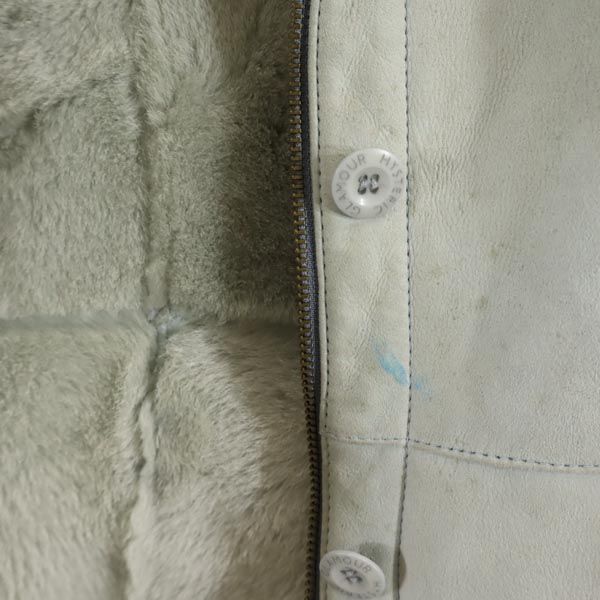 HYSTERIC Long Sleeve Mouton Leather Coat FREE Sheepskin Fur Lining Hood Women Used