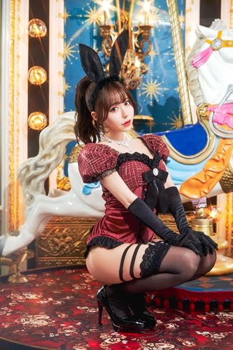 Clearstone Luxterra Cosplay Halloween Rouge Bunny Costume, Women's, Red