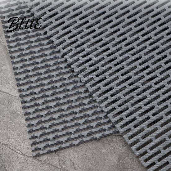 PVC Shower Mat Bath With with Drain Non Slip Quick Drying Holes Slip-resistant Tub Floor
