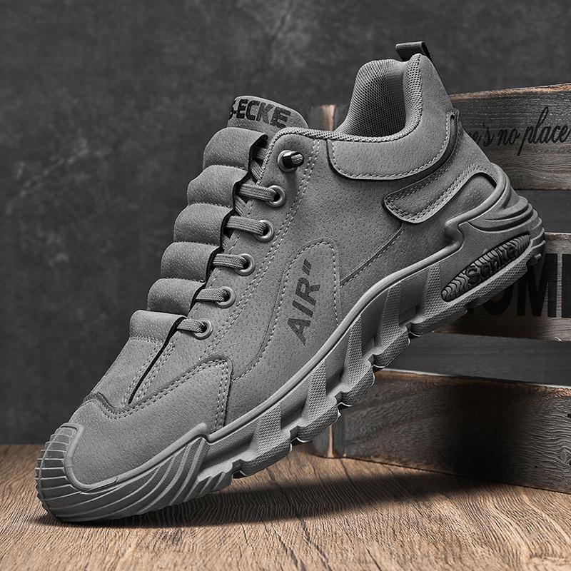 

Мужская рабочая обувь, новая, дышащая, нескользящая, износостойкая, повседневная, спортивная обувь с толстой подошвой, защита труда 43