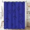 Airplane Blue Shower Curtain Waterproof Fabric For Bathroom Decor Customizable Size Available On.Com