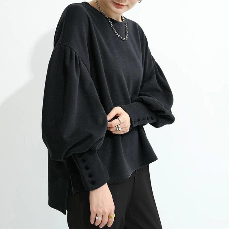 Autumn and Winter Sweatshirts for Women Solid Color Loose Comfortable Warm Tops for Women