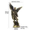 Saint Michael Archangel Figurine, Sacred Angel Michael's  Sculpture, Zinc Alloy Statue for Home Desk Decor
