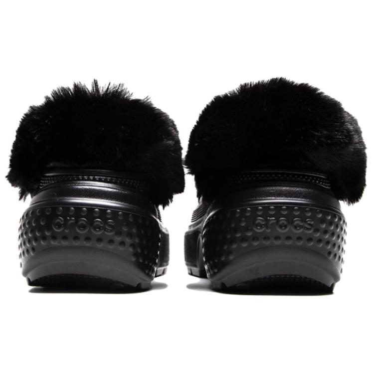 Crocs Retro Casual Clogs Little Whale Women Clogs Black 211753-001