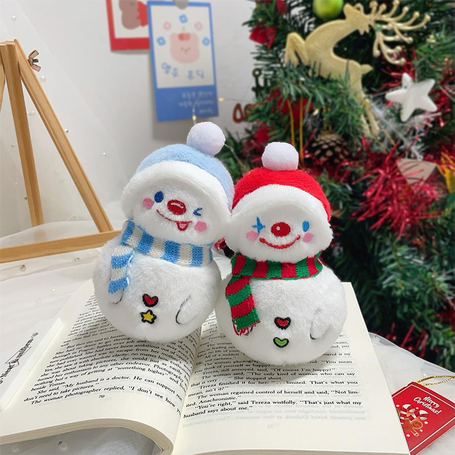 Christmas Snowman Plush Toy With Pp Cotton Filling For Holiday Gift Decor