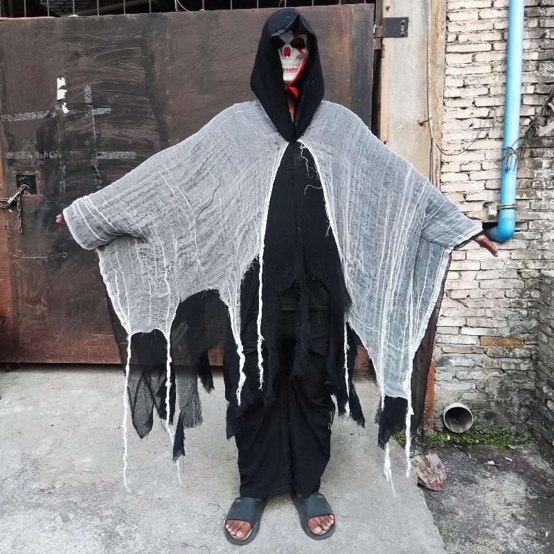 Halloween Zombie Cloak Costume With Long Sleeves For Adults Cosplay Spooky Ghosts