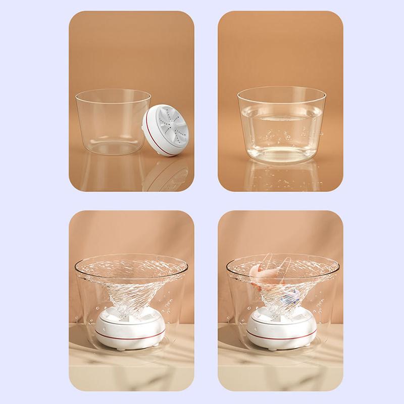 Mini Pralka Wysokiej Mocy Przenośna Mocne Czyszczenie Ultradźwiękowa Turbo Składana Podróżne Pranie