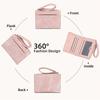 New Design Women'S Short Wallet With 8 Card Slots & Zipper Coin Pocket - Blocking Multi-Function Purse