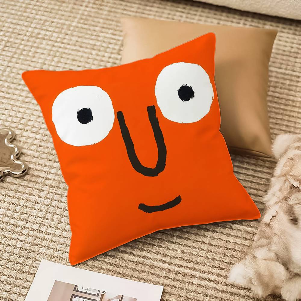 J-Jean Art J-Jullien Pillow Case Anti-dustmite Pillowcase Invisible zipper silky plush Sofa