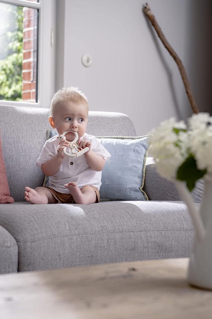 Vulli Sophie the Giraffe Teething Ring, Beige, Natural Rubber, Tiny Spoon [Official Japanese Product], Ages 0 Months to 0 Years, Popular Teething