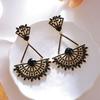 Geometric Hoop Earrings For Women With Gold Plating Retro Style Fashion Jewelry