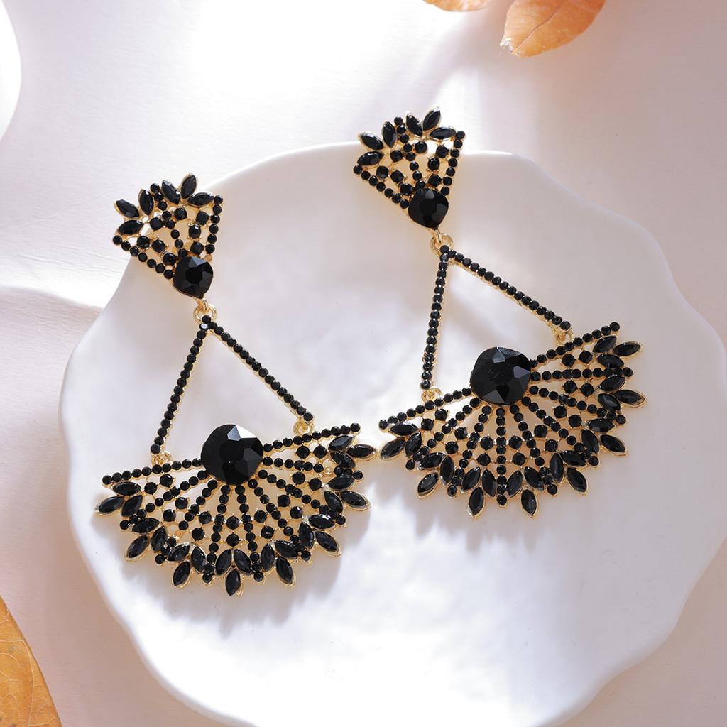 Geometric Hoop Earrings For Women With Gold Plating Retro Style Fashion Jewelry
