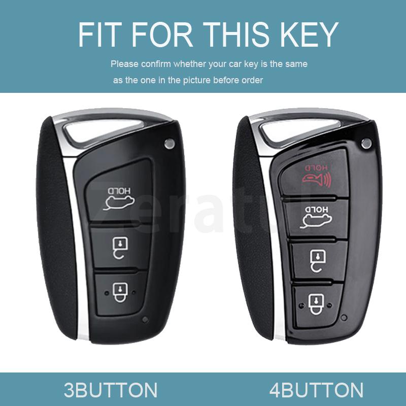 4 Buttons For Hyundai Azera Santa Fe Sport Ix45 Equus Centennial Genesis G80 Grandeur Tpu Keyless Shell Fob Car Key Case Cover