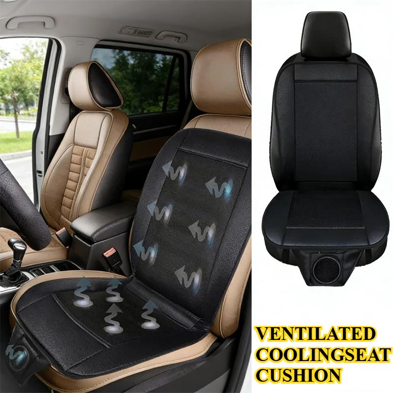 Car Home Dual Use 12V Adult&Child Summer Cool Air Seat Cushion Quick Blowing Heat Dissipation Cooling Device Seat Cushion HD