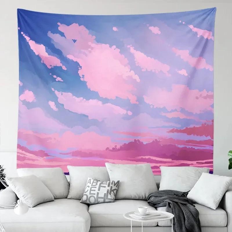 Anime Sky Aesthetic Decorative Tapestry Home Wall Living Room Office Decorative Tapestry