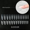 60Pcs Sandwich Nails Forms Nail Mold For Quick Nails Extension Plastic Nail Form Tools For Beginners Professionals Women