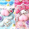 4Pcs Cute  3D Ease Stickers Cinnamoroll My Melody Kuromi Kawaii Squishy Decals Stress Ease Plaything Present For Kids
