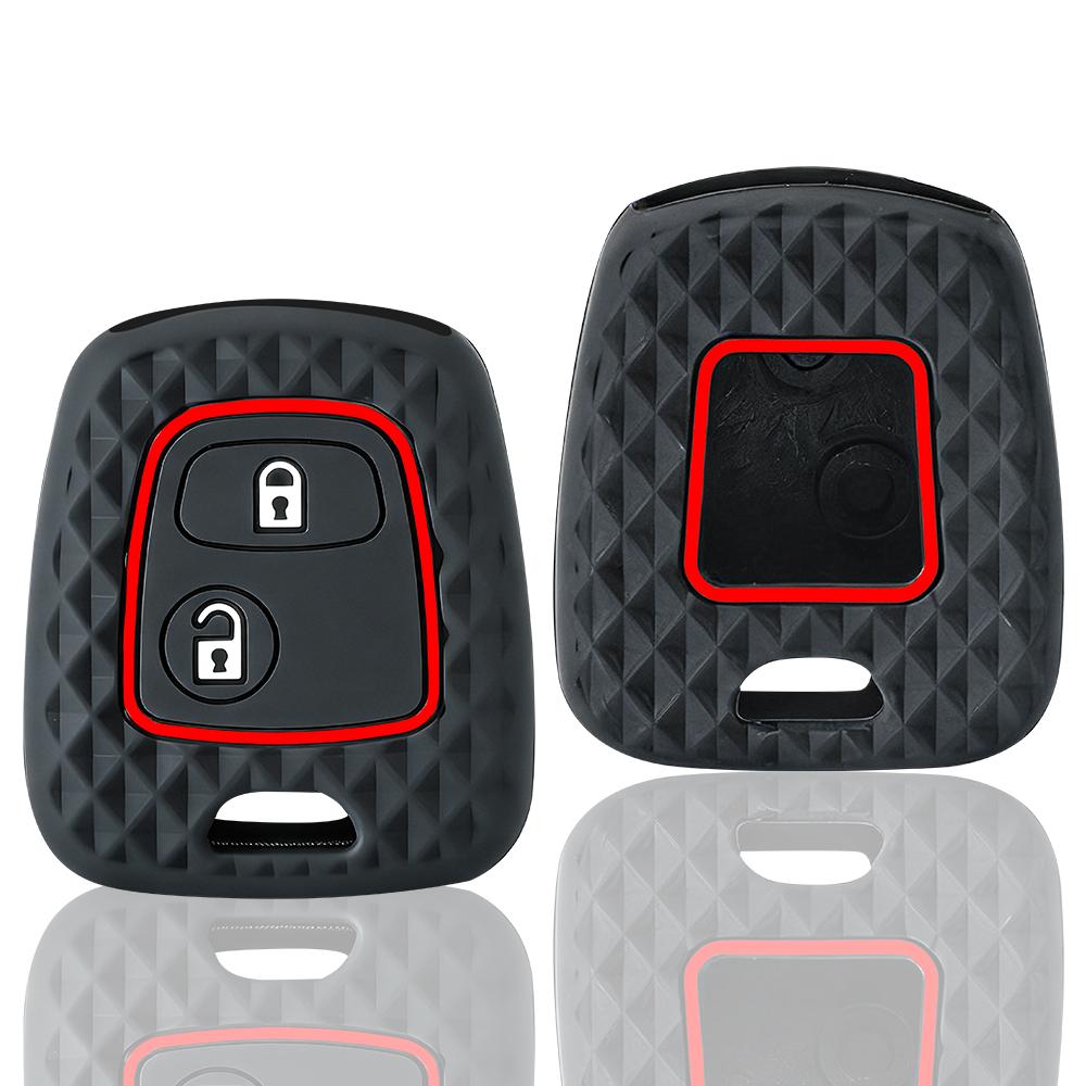 Remote Key Cover Case Silicone Skin FOR Citroen C1 C2 C3 C4 Xsara Picasso Key Cap Peugeot 107 206 207 306 307 407 Toyota Aygo