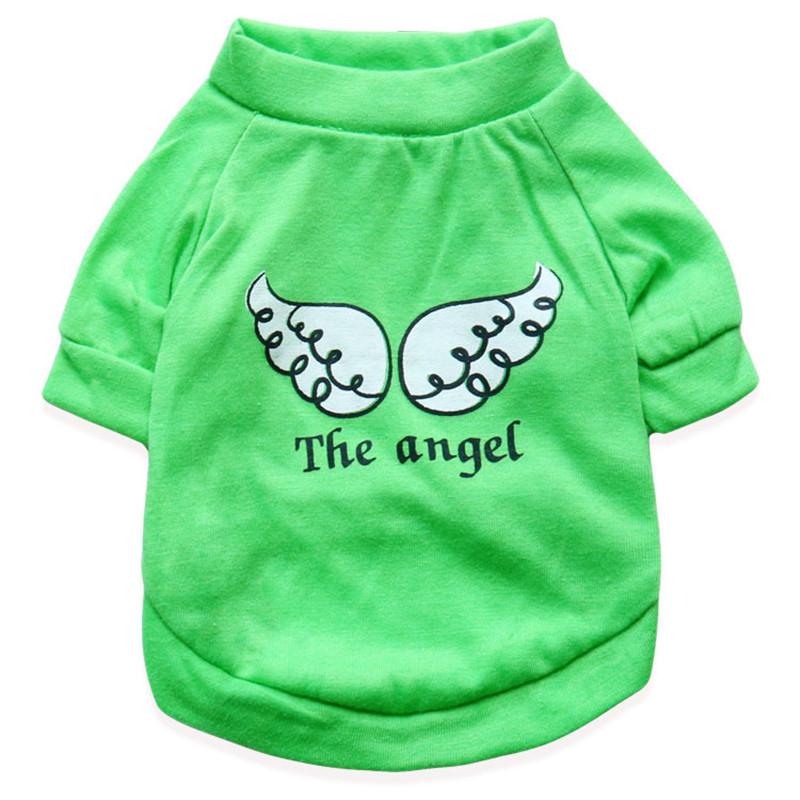 Angel Pattern Pet Dog T-shirt Summer Puppy Clothes for Small Dogs Chihuahua Pug Shirts Cat Dog Vest Cool Thin Pets Dogs Clothing