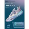 Li Ning All City 10 V1 Anti-Slip Shock Absorption Wear-Resistant Rebound Low-Top Basketball Shoes Kids Sneakers Gray White YKBS060-1
