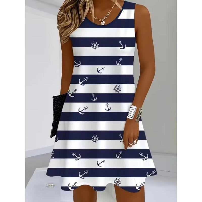 2024 Summer New Dress Plus Size Women's Leopard Print Sleeveless Vest Dress