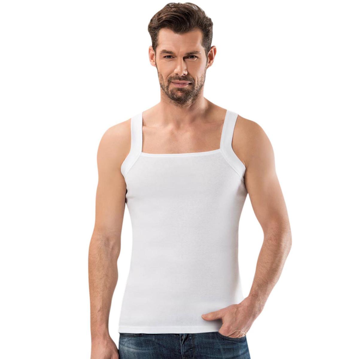 

Майка в рубчик с толстыми бретелями и квадратным вырезом 9910