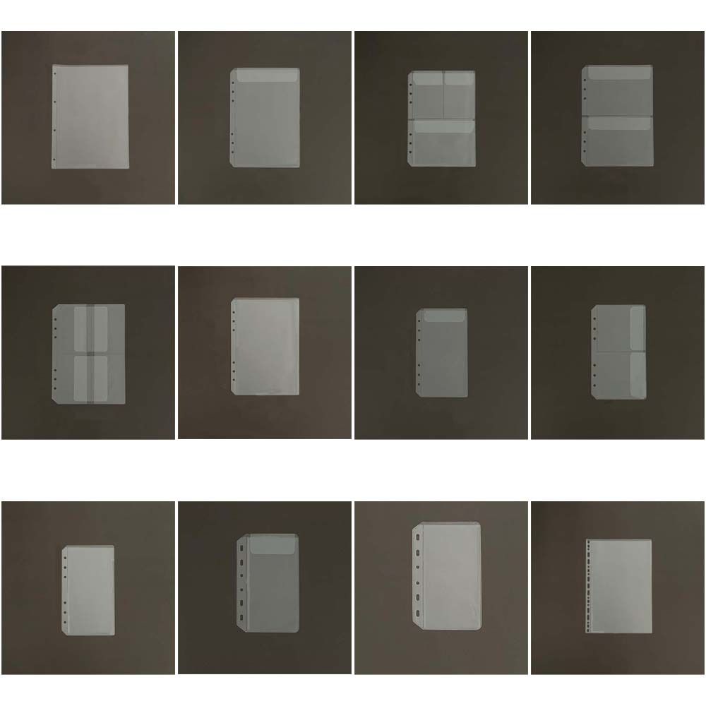 10Pcs Transparent Loose-Leaf Notebook Refill Paper A7 A6 A5 A4 PVC Spiral Binder Divider Page Separator Files Reports Binder