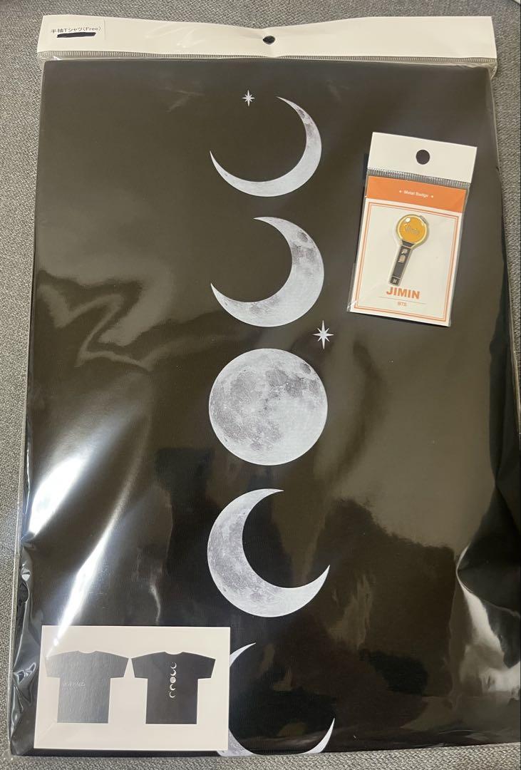 

[USED] BTS Jimin Original T-shirt Birthday ARMY Bomb Pin Badge