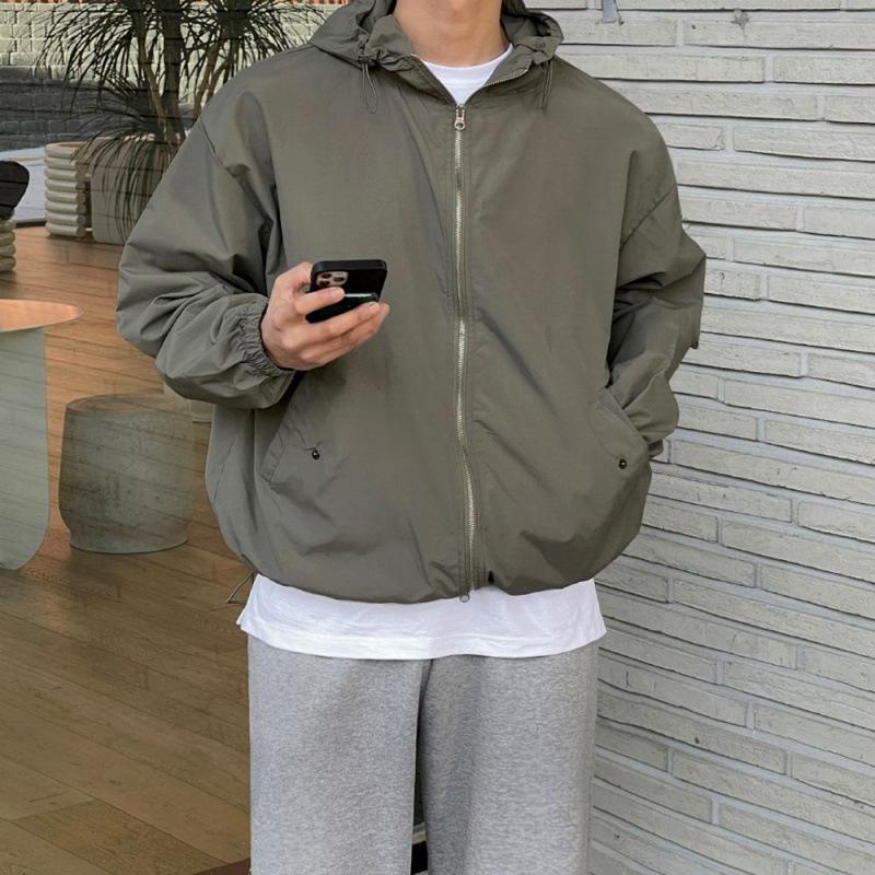 Jacket Hooded Jacket for Men Autumn New Korean Style Loose Work Clothes Jacket