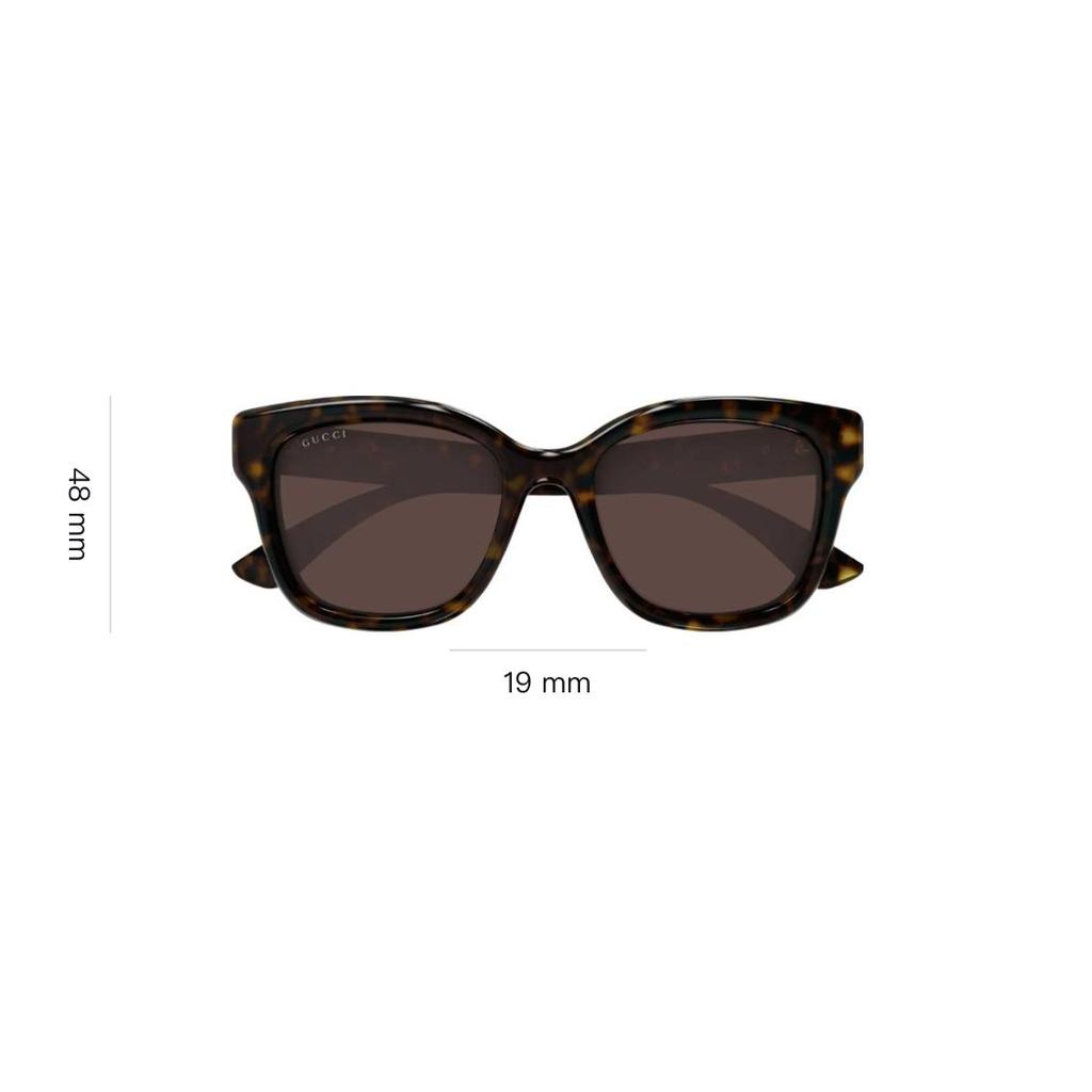 Gucci Logo Design Square Sunglasses Women Sunglasses Tortoise GG1830SK002