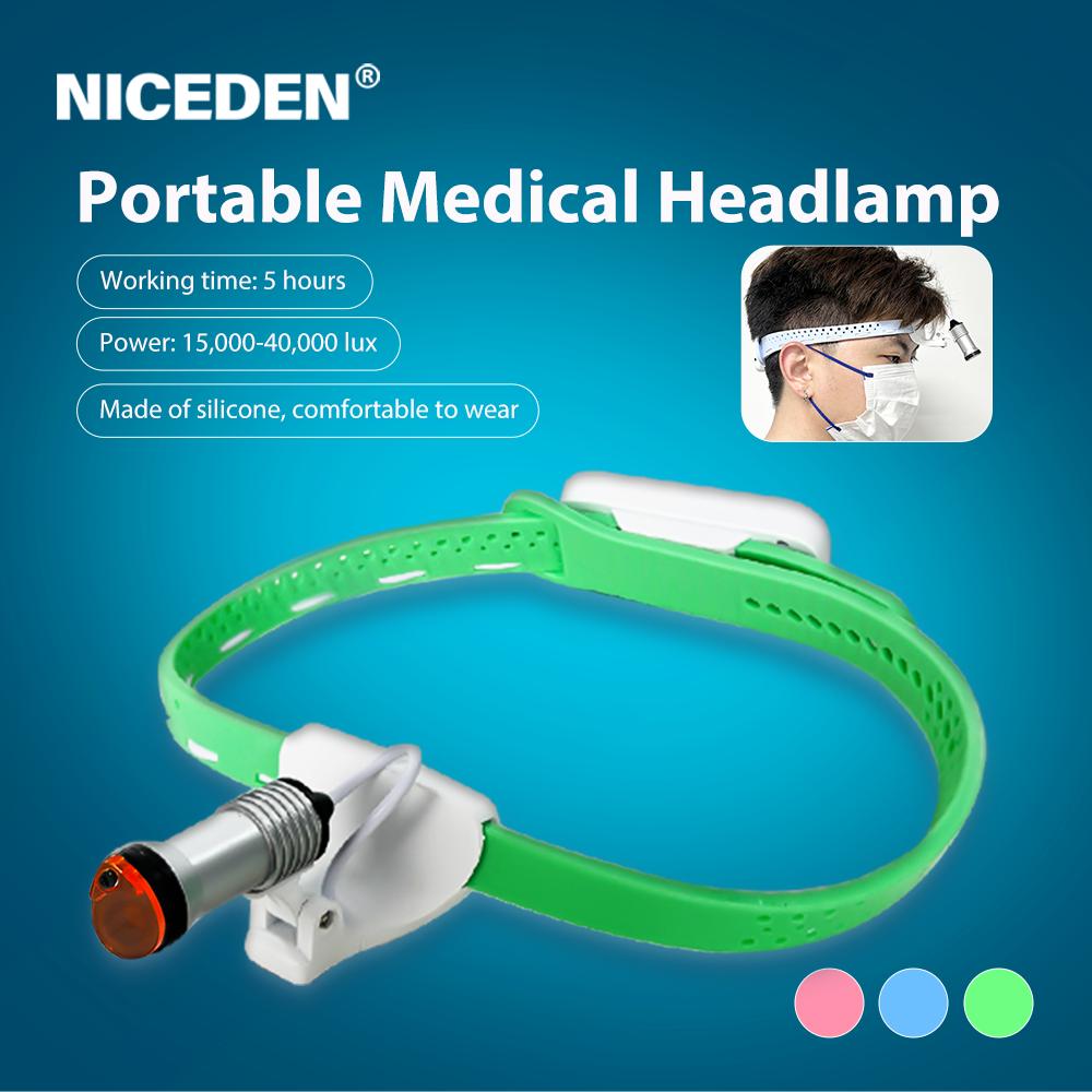 Medizinischer 5W LED Hochhelligkeits-Stirnscheinwerfer Chirurgisch Dental Tragbar Stirnlampe Kabellos für Zahnarzt HNO Arzt