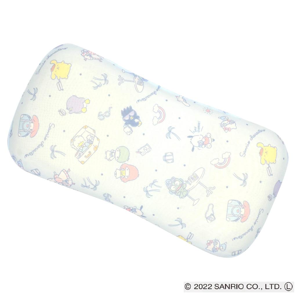 MORIPiLO Memory Foam Pillow, Relaxing Pillow, Cooling, Summer, Sanrio, Green, Approx. 20x40cm, Plush Toy, Cushion, Character, SANRIO, 4620537