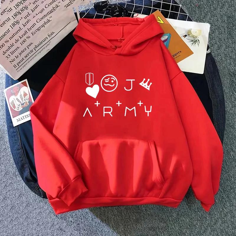 Arrival Bluza z kapturem Damska Moda K-pop Bluza z nadrukiem w stylu wojskowym Na każdą porę roku Dziewczęca Domowa Outdoorowa Codzienny Komfort Bluza wkładana