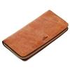AGILITY affa "Grotto" Wallet, Long Wallet, Leather Wallet with Round Zipper, Genuine Cowhide Leather