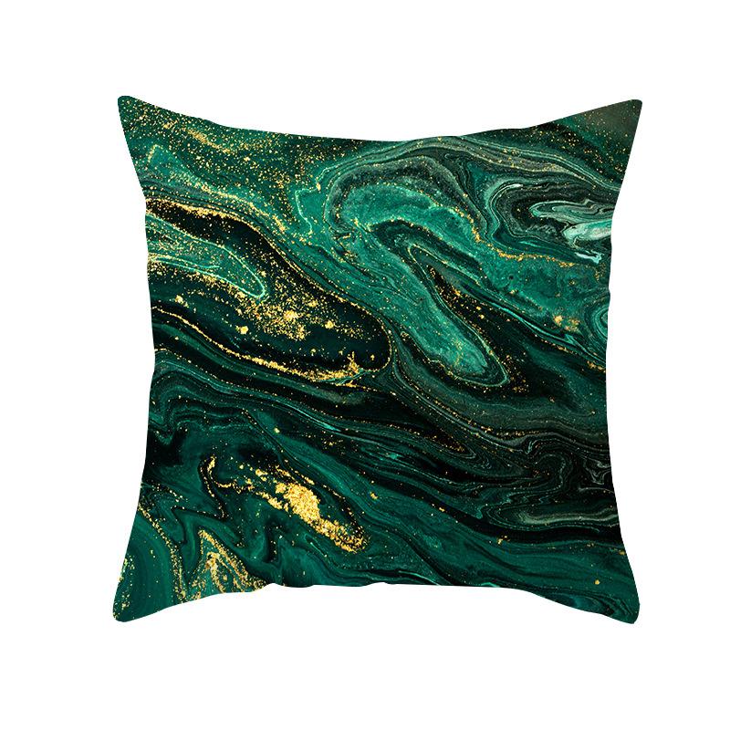 Ink Painting Pillow Case Living Room Home Sofa Bedroom Printed Pillow Case Peach Skin Nordic Cushion