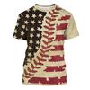 T-shirt met Bolletjespatroon Gitaar Sterren 3D-print Rond Hals T-shirts Voor Mannen 2024 Zomer Nieuwe Streetwear Kleding Losse T-shirts