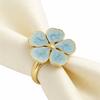 10pcs Flower Napkin Rings Floral Serviette Buckles Holders Party Table Decor for Wedding Banquet Dinner Daily Use 5