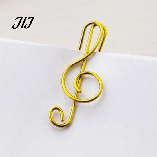 Music Lover Stationery Musical Note Paper Clips, Colorful Metal Treble Clef Decorative Bookmarks Fasteners, Creative for Office Documents School Notes