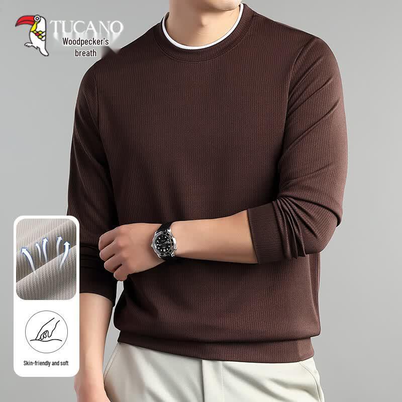 Tucano Men's Long Sleeve Business Casual T-Shirt