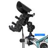 Motorcycle Phone Holder 15W Wireless Charger Shockproof Bike Cellphone Support Anti-Theft Motorbike Phone Bracket Waterproof
