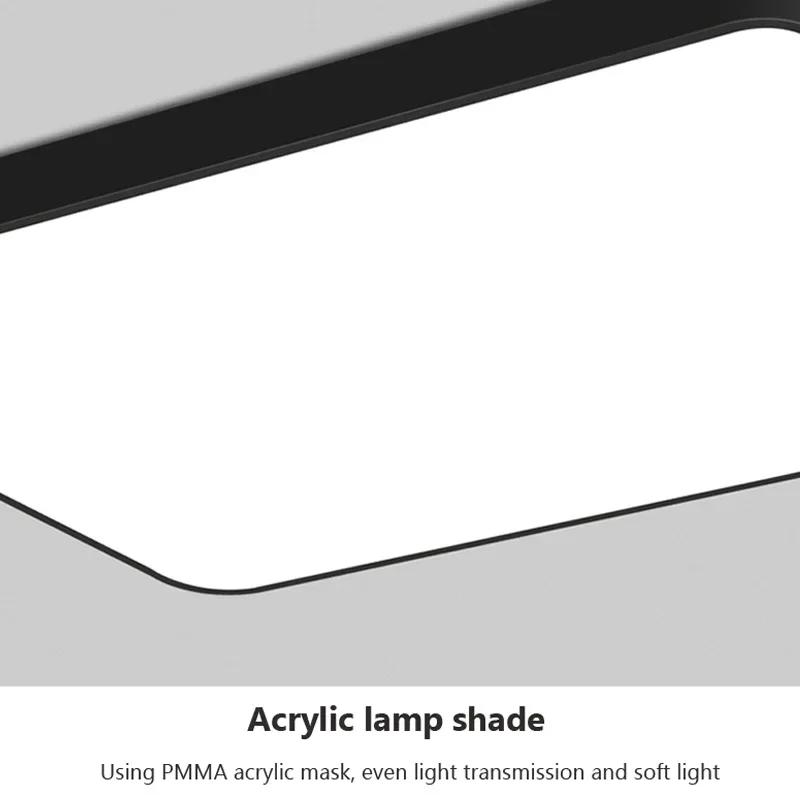 Modern LED Ceiling Light Minimalist Square Black White Decor Lamp For Bedroom Living Room Hall Dining Room Aisle Indoor Lighting