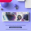 Silent Wireless Bluetooth Mechanical Keyboard, 98-Key, Blue Switch, Three-Mode, High-Profile Design for Gaming and Office Use