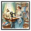 Full Embroidery Eco-cotton Thread 11CT Printed Sewing Woman Cross Stitch Kit Art