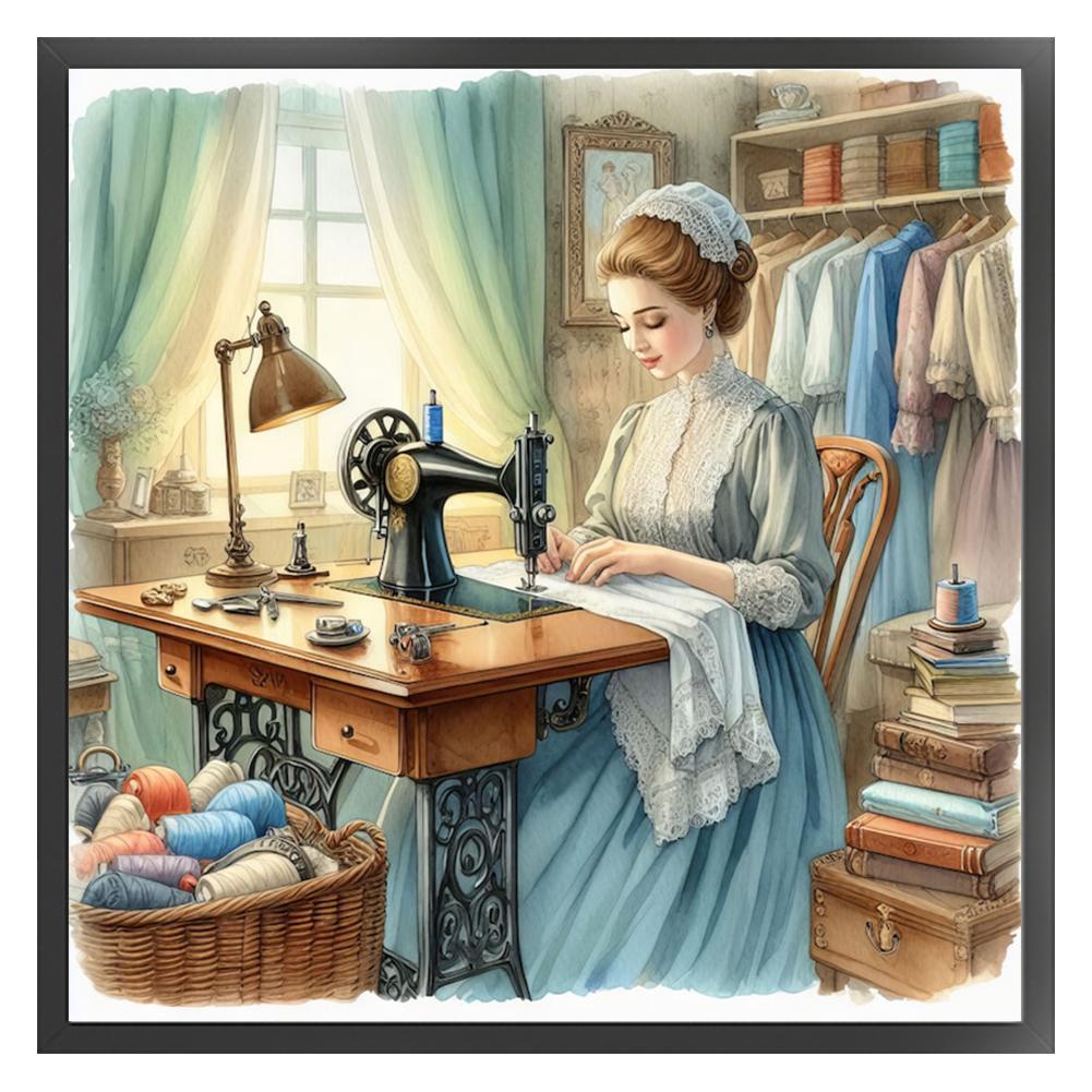 Full Embroidery Eco-cotton Thread 11CT Printed Sewing Woman Cross Stitch Kit Art
