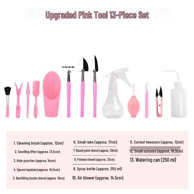 Succulent Planting Tool Set: Gardening Supplies & Bonsai Tools with Watering Can